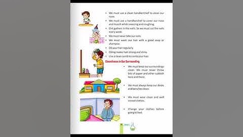 Class 1 Science chapter 7 Topic: Personal  cleanliness, part 1 explained