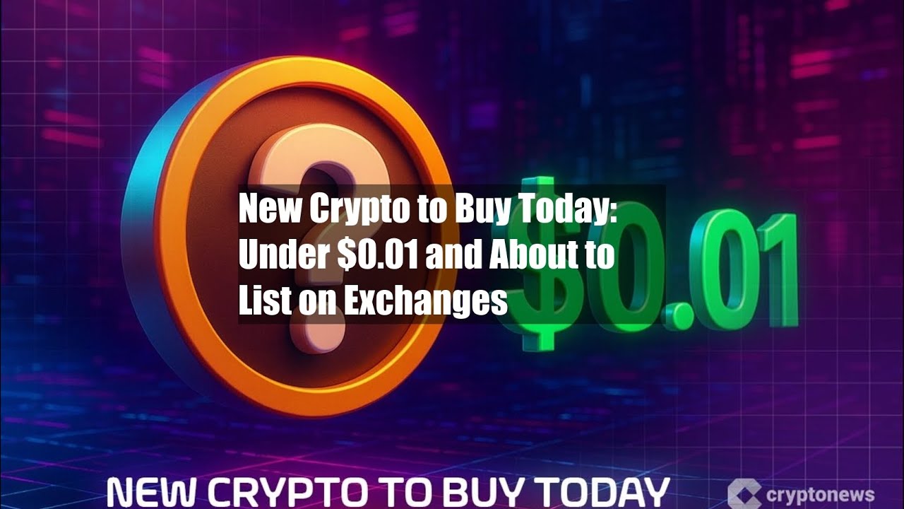 New Crypto to Buy Today: Under $0.01 and About to List on - YouTube