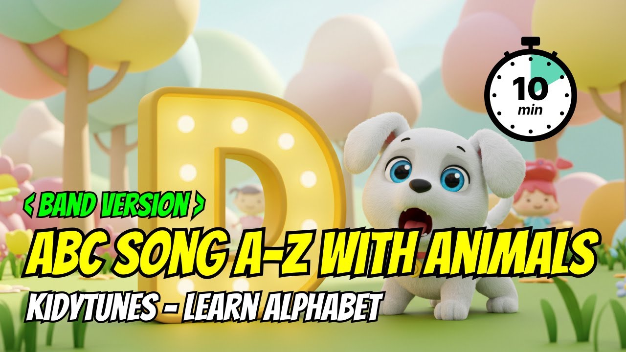 🔤 ABC Song Animal for Kids [10 Min Band Ver] | Alphabet with Animals 🎶 ...