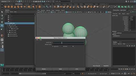 Maya - Search and Replace Names