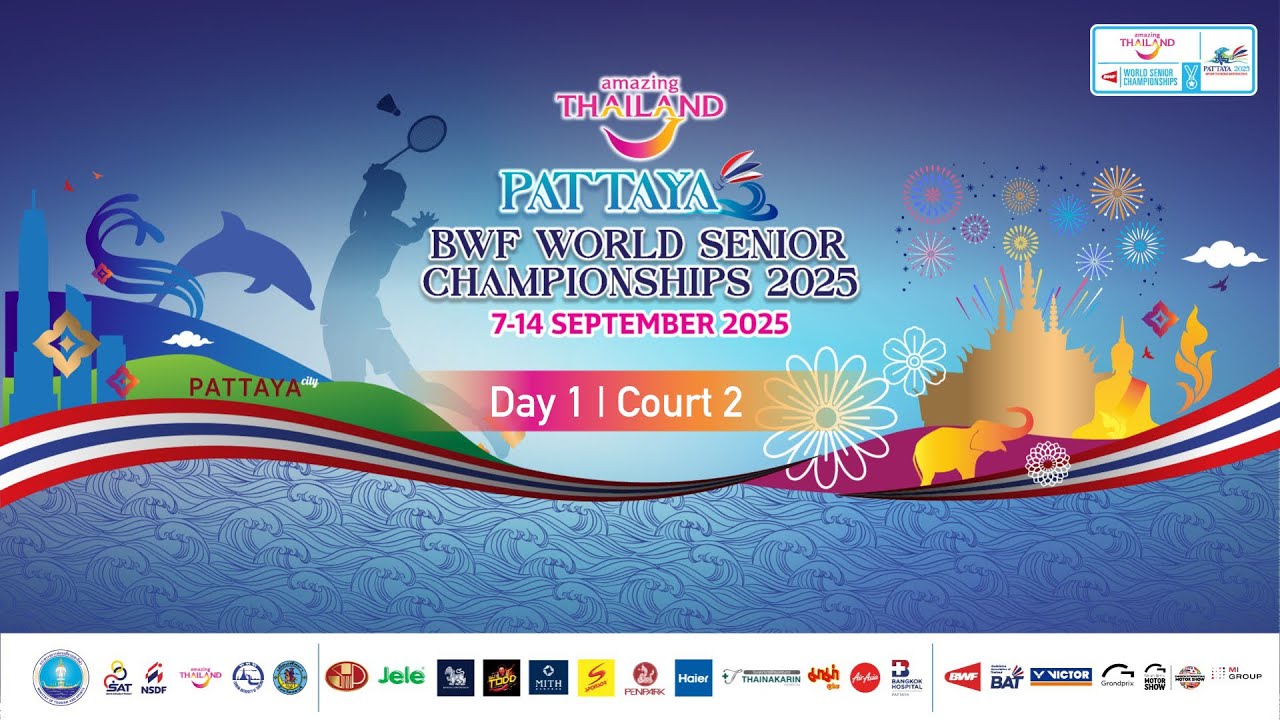 Day 3 - Court 13 | Amazing Thailand-Pattaya BWF World Senior Championships 2025