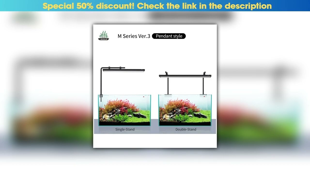 Top Week Aqua Aquarium Light M Series Plant LED APP Control Full Spectrum••••••••••••••••••••••••••