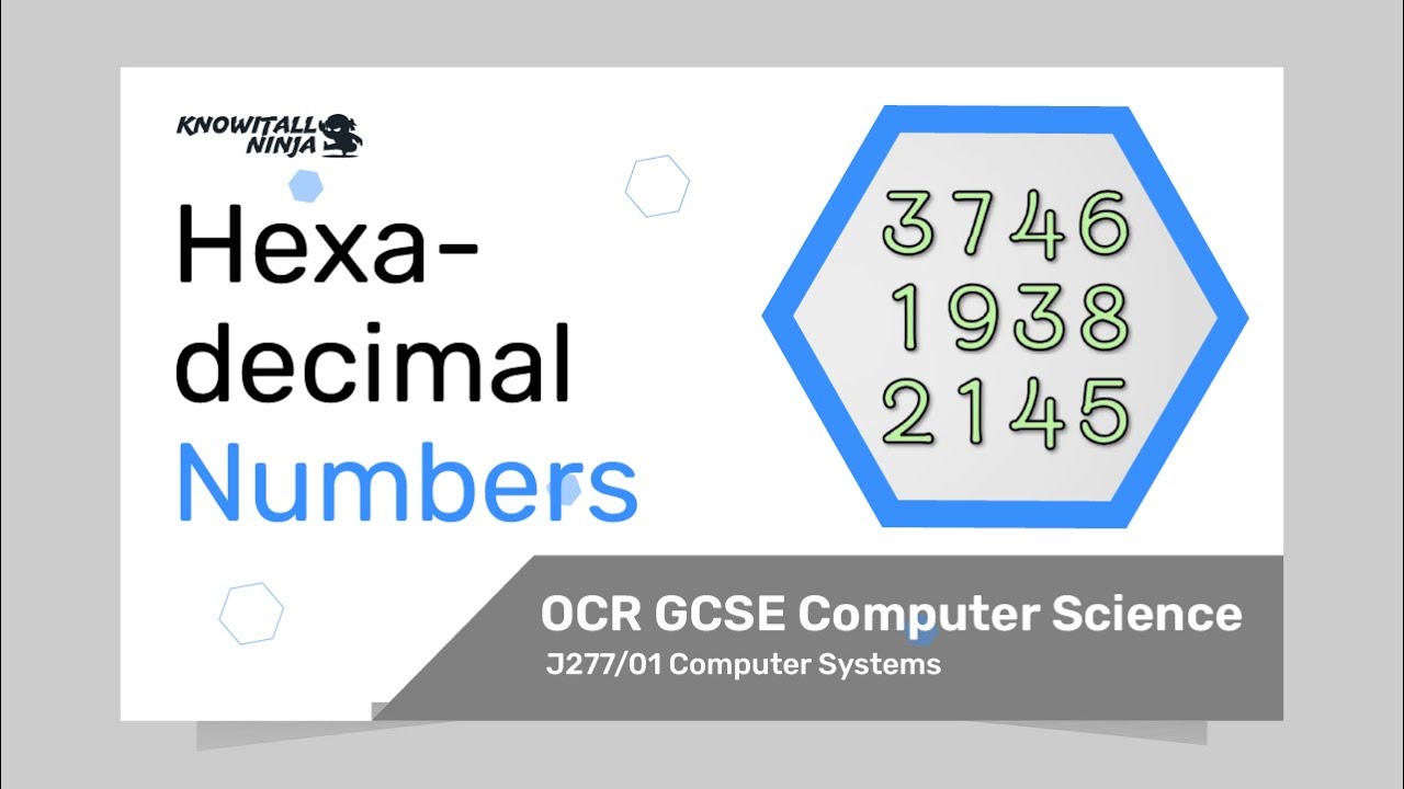 Hexadecimal Numbers - OCR GCSE Computer Science - YouTube