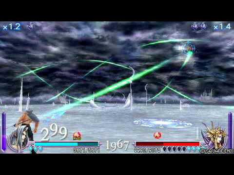 DISSIDIA FINAL FANTASY 　セフィ様のフレア返し