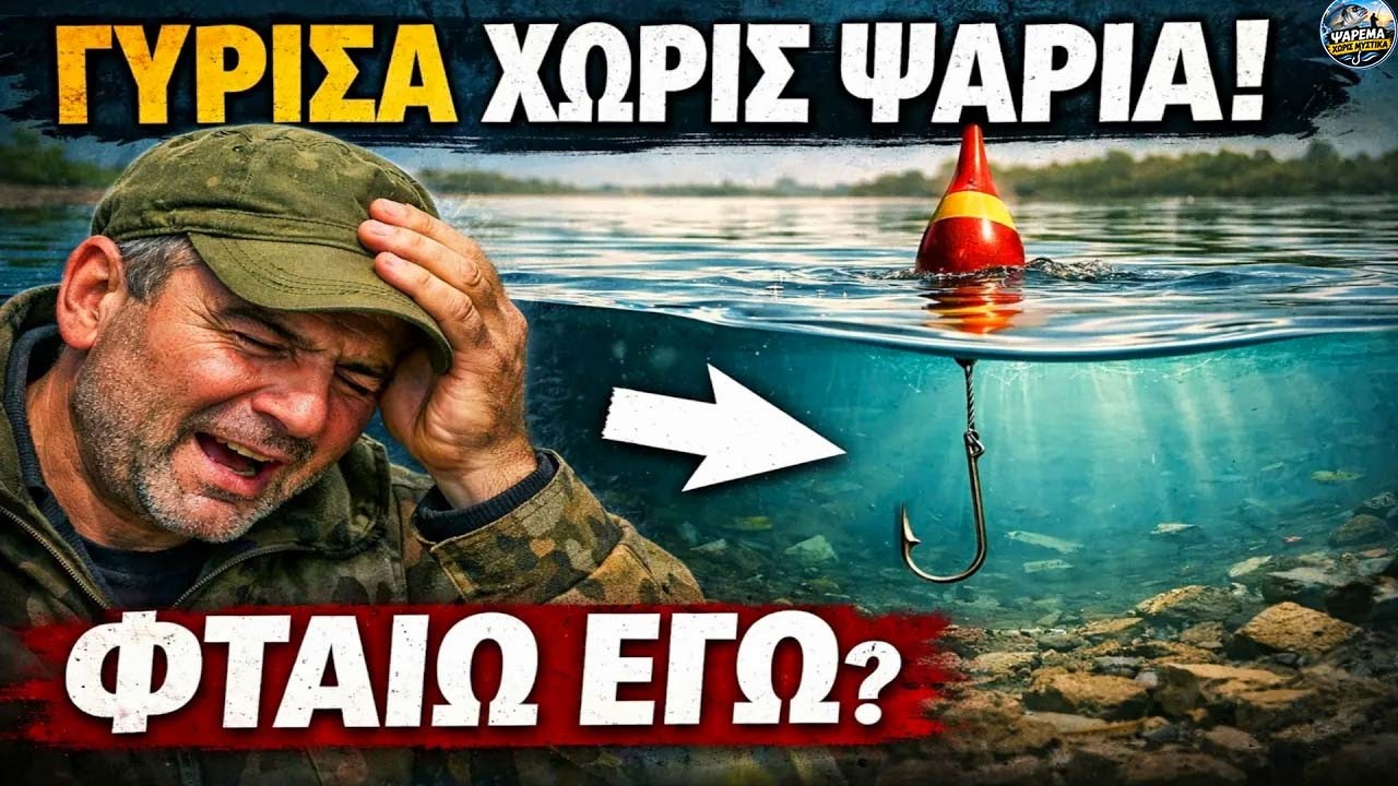 Η Αλήθεια που Πονάει: Γιατί Πας για Ψάρεμα αλλά δεν Πιάνεις ΤΙΠΟΤΑ