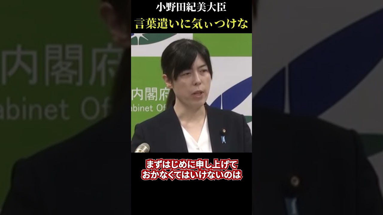 記者震え上がる...「言葉遣いに気ぃつけな...」【小野田紀美大臣】 #政治 #自民党