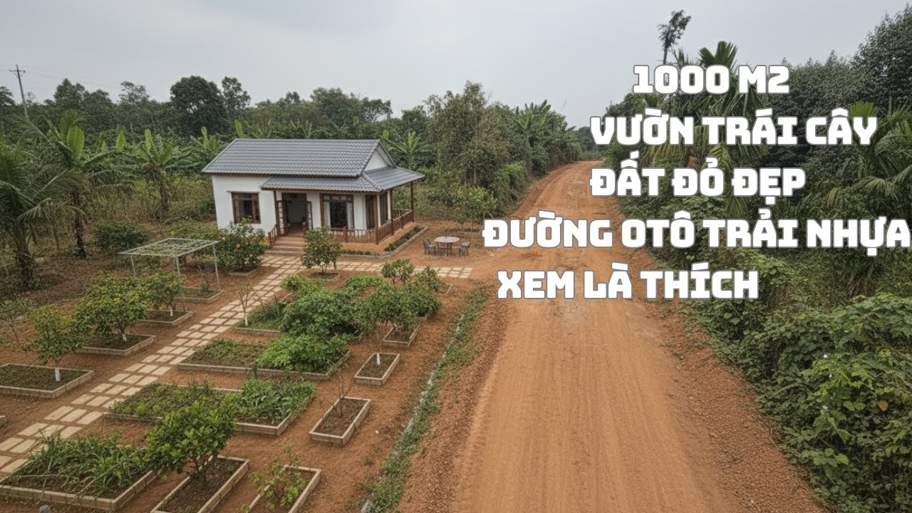 ☘️Vườn Trái Cây 1000m2 17mx63M Đất Đỏ  Đường Đang Trải Nhựa Tại Châu Đức BRVT|1,000m² Fruit Garden
