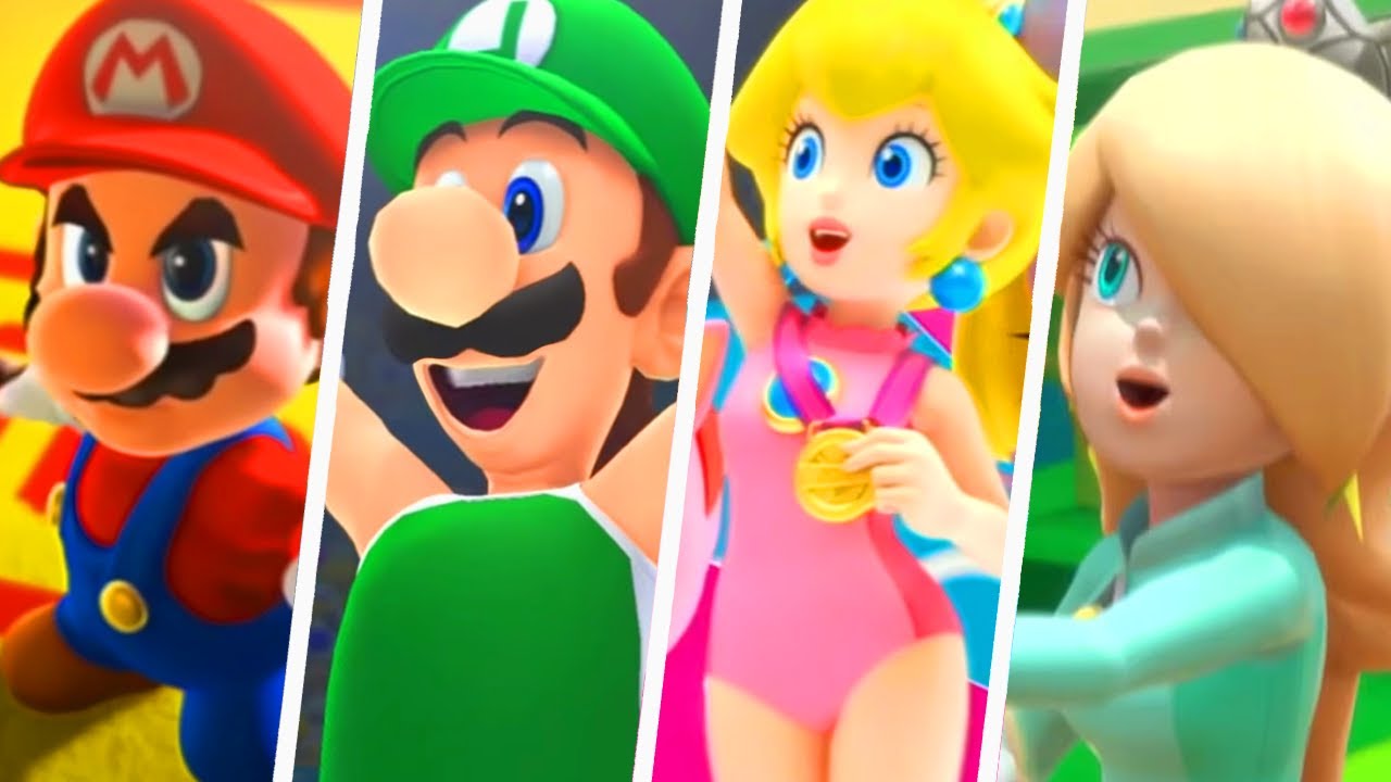 Evolution of Super Mario Sports Intros (1999 2021) All