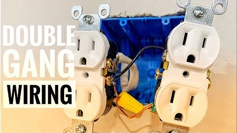 How To Wire A 2 Gang Outlet Box