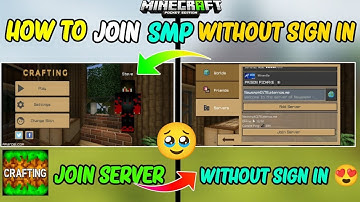 How to Join Any SMP Or Server Without Sign In 😍  Best Way for CAB and Minecraft PE
