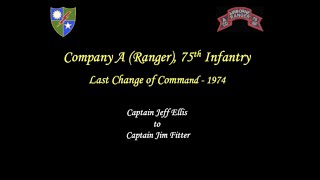 1974   A/75 Ranger    Last Change of Command