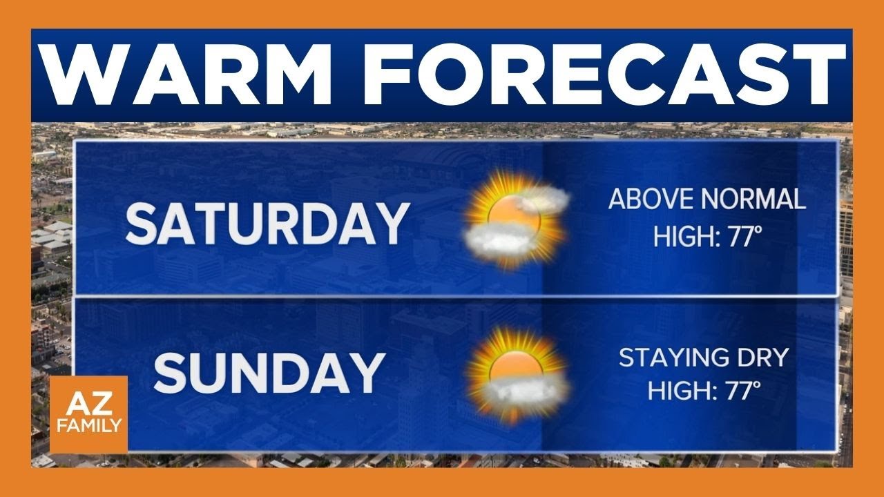 Warm weather continues for Phoenix area - YouTube