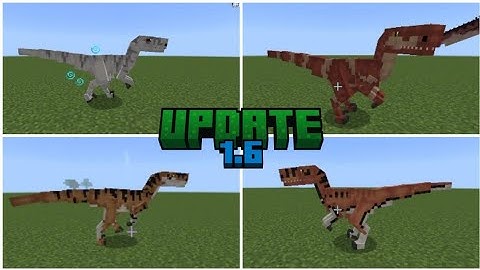 Update 1.6 Dinosaurs Add-on x Jurassic franchise | Minecraft Bedrock