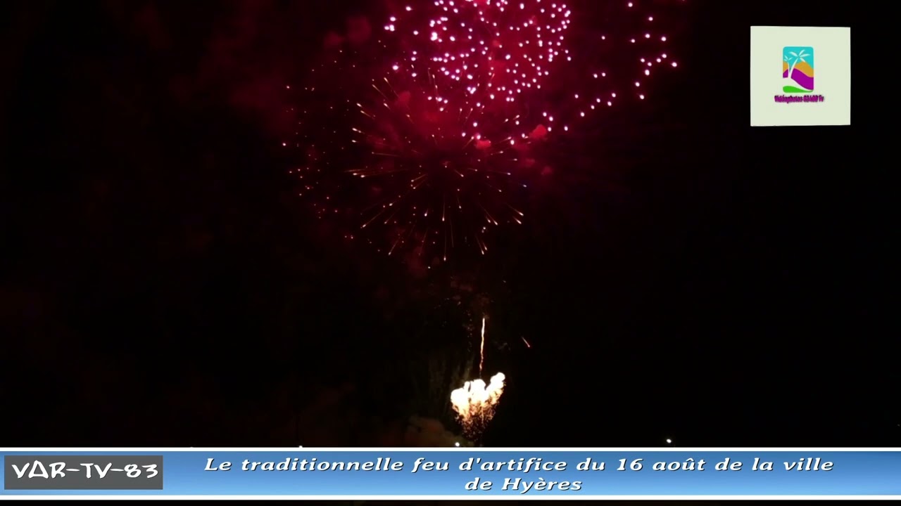 Le feud D'artifice🎆Tiré du Port de Hyères  Mardi 16 Aout