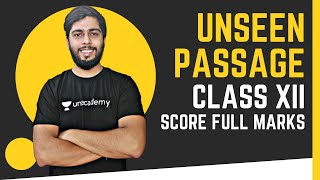 How to solve Unseen Passage Class 12 English - by Sumit Thakur