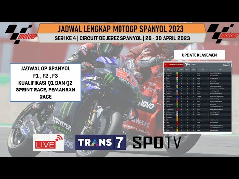 Jadwal MotoGP Spanyol 2023 Seri ke 4 Sirkuit Jerez | Jadwal MotoGP Spanyol 28 - 30 April 2023
