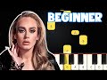 Someone Like You - Adele | Beginner Piano Tutorial | Easy Piano