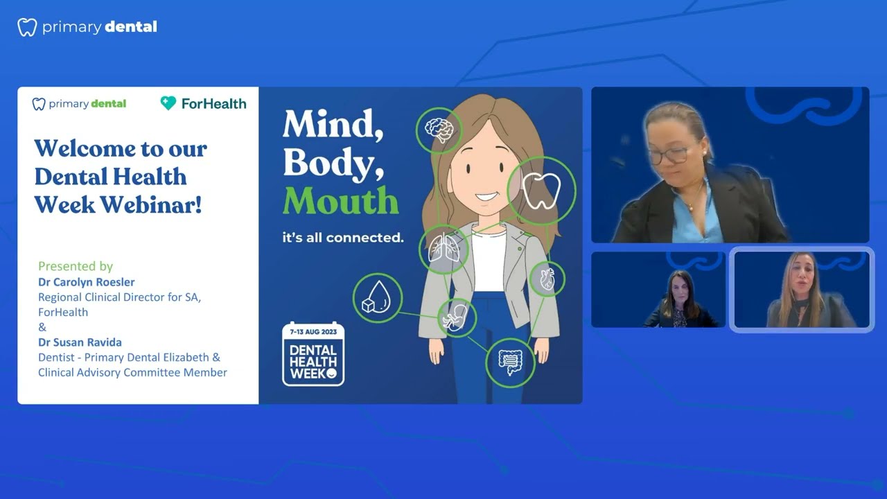 Webinar replay - Mind, body, mouth - it's all connected.