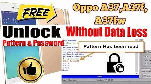 Oppo A37f pattern unlock without losing data-Miracle Thunder Crack