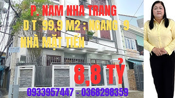 Nhà Gần Biển Nha Trang – Mặt Tiền Kinh Doanh – 3 Tầng, 4PN, Sân Vườn Cực Chill – Giá Chỉ 8.8 Tỷ!