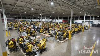 Inside Our Growing Robot Inventory | iGAM Warehouse Drone Footage