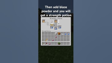 Minecraft: How to make a strength potion #shorts #minecraft