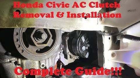 Honda Civic AC Clutch Removal & Replacement