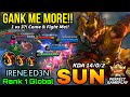 1v3? Come & Fight Me!! This Hybrid Build for SUN is Unstoppable!! - Top 1 Global Sun IRENE.ED3N - ML