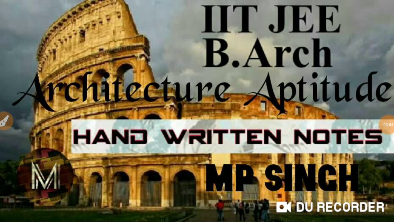 Iit Jee B Arch Aptitude Test