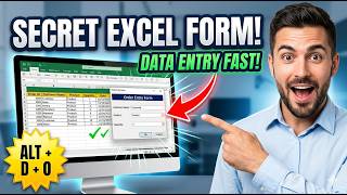 Efficient Data Entry in Excel Using Data Form (Alt + D + O Shortcut)