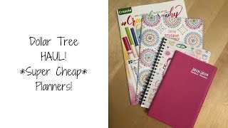 Dollar Tree Haul | Super Cheap Planners!