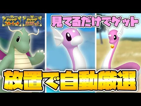 ポケモンSV】見てるだけ！ほぼ自動放置で色違いカイリュー