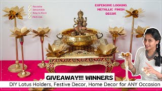 DIY Expensive looking decor in Budget | Home decor  Lotus Decortions | Diwali 2022 | Budget Friendly