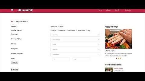 MATRIMONIAL SITE IN PHP WITH SOURCE CODE
