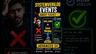 SystemVerilog Events Nobody Teaches | wait_order &amp; Event Merging Explained #systemverilog #vlsi