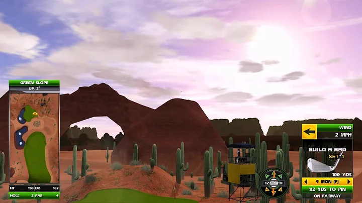 Golden Tee Great Shot on Rattlesnake Ridge!