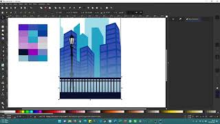 Inkscape - Simple City Drawing