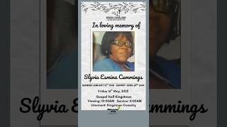 Mrs Sylvia Esmina Porter-Cummings | Funeral Announcement #obituaries #svg #stvincent