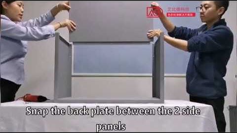 ABD metal color assessment cabinet/color light box/color matching cabinet installation video