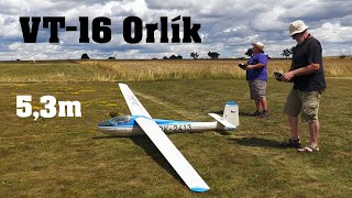 Orlican Vt-16 Orlik Happy Landing 5,3M Giant Scale Rc Glider 4K Rokytnice 2023