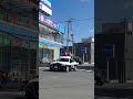 パトカーと消防車。 緊急走行‼️‼️
