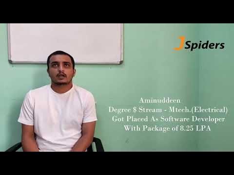 JSpiders Noida Placed Student Review || Placed As Software Developer ||  Electrical Stream ||