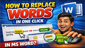 How to find and replace word in ms word | ms word, मे word replace कैसे करें | new update 2026