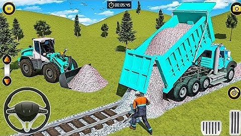 JCB Simulator: JCB Games 2024 - Railway Construction Simulator 3D #2 - Android Gameplay