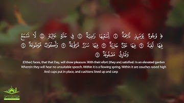 تلاوة رائعة: " وُجُوهٌ يَوْمَئِذٍ نَّاعِمَةٌ " | سورة الغاشية | قرآن