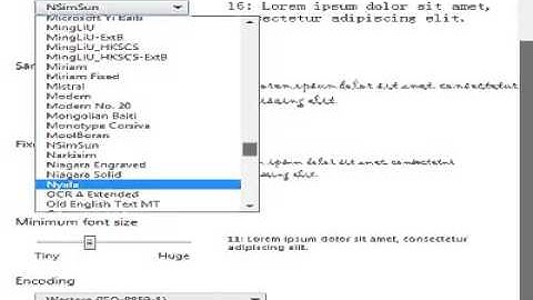 fantage how to change your font