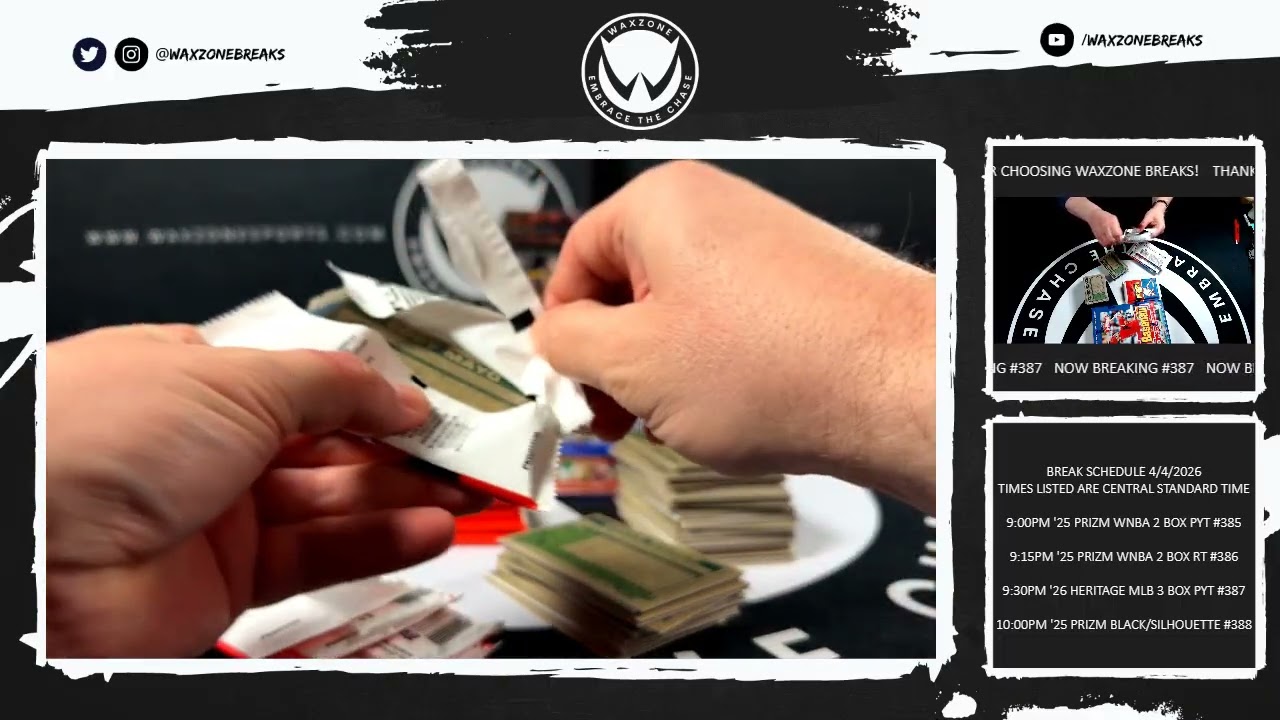 4/4/2026 (2026) HERITAGE BASEBALL HOBBY 3 B0X 1/4 CASE BREAK #387