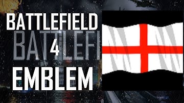 Battlefield 4 / BF4 England Flag Emblem Tutorial