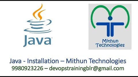 Java Installation - Windows 8 and 10 - Mithun Technologies - +91-9980923226