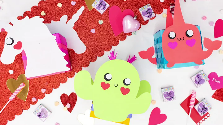 DIY Valentine's Day Mailbox Tutorial from CraftBox Girls x Astrobrights l Unicorn, Cactus & Narwhals